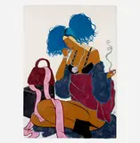Iona Rozeal Brown, A3 Blackface #76, 2004, collage and mixed media on paper
