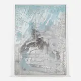 Dashiell Manley, Untitled (Wall Study), 2012, gouache, ink, and polymer medium on canvas, plastic, vinyl, paper