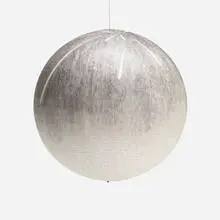 Russell Crotty, The Leonid Meteor Shower, 2002, ink and watercolor on paper mounted on lucite sphere