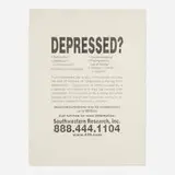 Karl Haendel, Untitled (Depressed), 2001, graphite on Arches Aquarelle