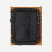 Black Restretch #4 by Andrew Dadson, 2012, oil on canvas, sold Nov 2023