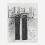 Nancy Rubins, 9/11 Memorial Proposal, 2002, graphite on paper