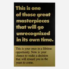 Mitchell Syrop, Masterpiece, 1984, screenprint in colors
