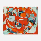 Brad Eberhard, The Birth of Heraldry, 2008, oil on canvas over panel