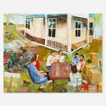 Celeste Dupuy-Spencer, Closing Party (Hit the North), 2016, oil on canvas
