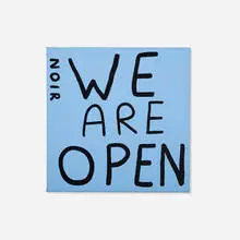 Thierry Noir, We Are Open, 2014, oil on canvas