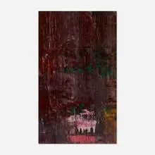Gerhard Richter, 17 Nov. 1996 (Teil des verworfenen Abstrakten Bildes), 1994, oil on canvas mounted on paper