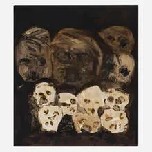 Antonia Eiriz, Untitled, c. 1965, mixed media and burnt paper collage on paper