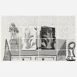 David Hockney, Still Life with Chair, 1989, Xerox copy of facsimile drawing in 16 parts