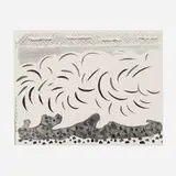 David Hockney, Pinwheel Waves, 1989, fax print of a facsimile drawing