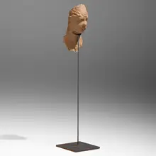 Untitled by Magdalena Abakanowicz, 2000, burlap, resin, steel, sold Oct 2023
