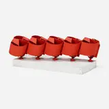 Édgar Negret, Acoplamiento, 1971, enameled aluminum, wood