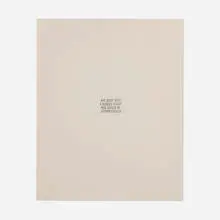 Art Made with a Rubber Stamp by Joseph Kosuth, 1968, ink on paper, sold Oct 2023