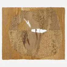 Magdalena Abakanowicz, EN3 (Relief), 1966, jute, wool and metallic thread, horsehair, metal, cotton