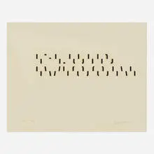Guy de Cointet, Fluid Moon, 1971, collage on paper