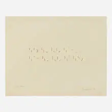 Guy de Cointet, Blue Fluid, 1971, ink on paper