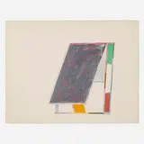 Craig Kauffman, Untitled, 1976, watercolor, ink, collage on Arches
