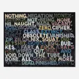 Mel Bochner, Nothing, 2007, oil on velvet