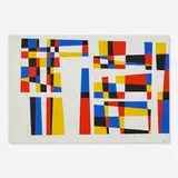 Karl Stanley Benjamin, Untitled (Mondrian), 1957, oil on canvas