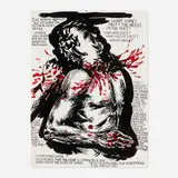 No Title (we know very) by Raymond Pettibon, 2004, pen and ink on paper, sold May 2025