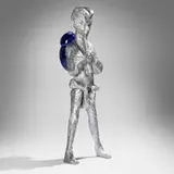 Jean-Marie Appriou, The Piper, 2017, cast aluminum, hand-blown glass, wire
