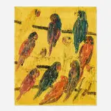 Yellow Picul by Hunt Slonem, 2018, oil on canvas, sold May 2025