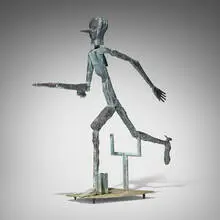 Mimmo Paladino, Pinocchio, 2004, bronze