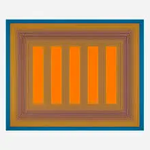 Untitled by Richard Anuszkiewicz, 1985, acrylic on canvas, sold May 2025