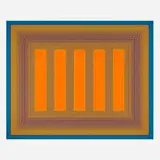 Richard Anuszkiewicz, Untitled, 1985, acrylic on canvas