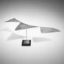 George Rickey, Archipellago, 1998, stainless steel, polished marble