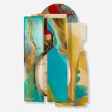 Sam Gilliam, Brush, 2000, acrylic on wood with piano hinges