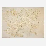 Georg Herold, Untitled, 1990, caviar, acrylic, lacquer, felt pen and pencil on canvas