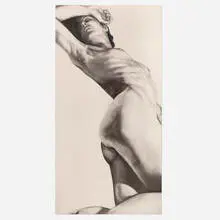 Robert Longo, Untitled, 1985, charcoal, graphite, ink and colored chalk on paper