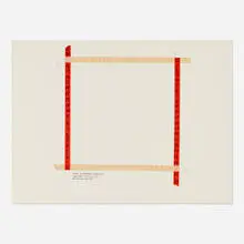 Mel Bochner, Axiom of Precedence: Second Case (Zero Over Clockwise), 1972, ink and tape on paper