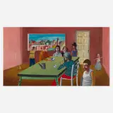 Noel Rockmore, Beatnik Composition No. 1, 1960, oil on Masonite