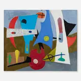Melville Price, Composition I, 1946, oil on canvas