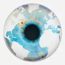 Marc Quinn, The Eye of History (Atlantic Perspective) Ice Age I, 2012, oil on canvas