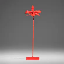 Marc Quinn, Burning World, 2013, bronze cast orchid painted red