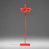 Marc Quinn, Burning World, 2013, bronze cast orchid painted red