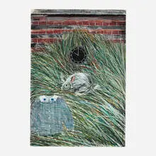 10 AM Grass by Jennifer Bartlett, 1992-93, pastel and screenprint on Saunders, sold May 2025