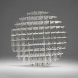 François Morellet, Sphères-trames, 1962, stainless steel