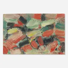 Oswaldo Vigas, Composition, 1960, oil on cardboard