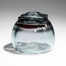 Tom Patti, Vase (from the Banded series), 1976, fused glass, hand-ground and polished