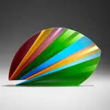 Pavel Hlava, Colorful Fish, 1994, blown, cut, polished, and laminated glass