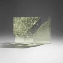 Stanislav Libenský and Jaroslava Brychtová, Cube in a Cube, 1990-91, cast glass