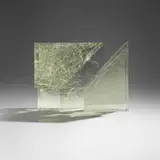 Cube in a Cube by Stanislav Libenský and Jaroslava Brychtová, 1990-91, cast glass, sold May 2025