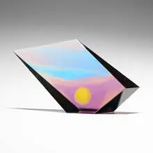 Mark Peiser, Skyscape (from the InnerSpace series), 1996, cast, cut and polished glass