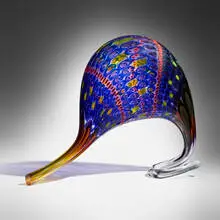 Stephen Rolfe Powell, Sarcastic Bulging Sigh (from the Whacko series), 2003, hand-blown glass murrine