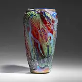 Petroglyph by William Morris, 1988, hand-blown glass, sold May 2025