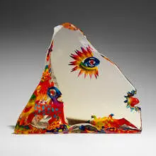 Czeslaw Zuber, Head 101.2, 2006, cut, sandblasted and enameled glass